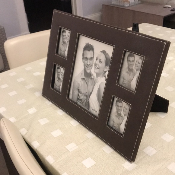 Brand New Leather Embossed Desk Picture Frame! - Picture 4 of 6